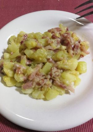 Una foto de Calabacines con bacon y queso
