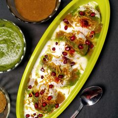 A picture of Dahi Vada.