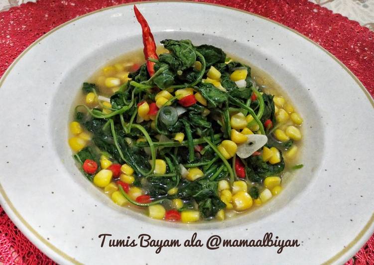 86. Tumis Bayam ala Ku