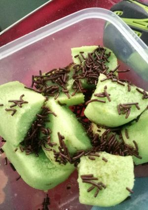 Foto resep Bolu pandan kukus simple