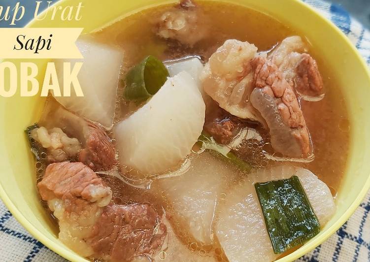 Resep Kuah Urat Sapi dengan Lobak, Enak Banget