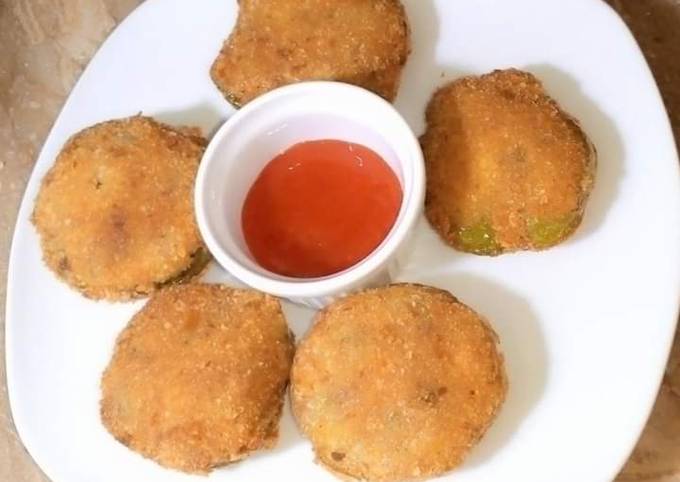 Recipe of Homemade Capsicum potato patties