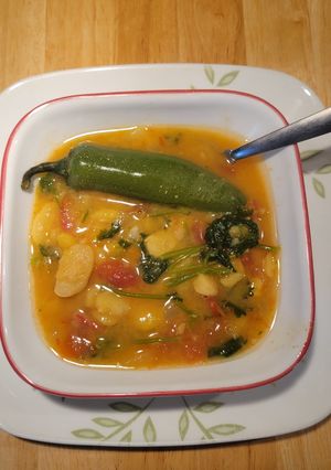 A picture of Fava Bean Soup.