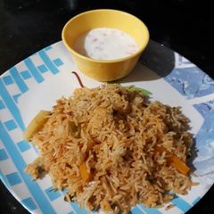 Veg biryani A picture of Veg biryani.