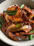 Stir-fried Beef & Onion Rice Bowl