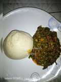 Semo with G/nut veggy soup