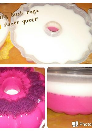 Foto resep Puding buah naga Nutrijel segerrr