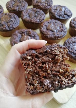 Une photo de Muffins (healthy, gluten free) tout chocolat 🍫❤️