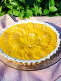 🍐🪻 Peras al almíbar de azafrán + Tarta de peras al azafrán - Dos recetas en una 🪻🍐