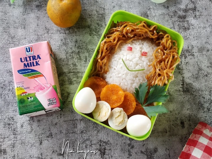 Cara Gampang Membuat Resep Bento Mie Tek Tek Goreng yang Uenak Anti Ribet, Mantap