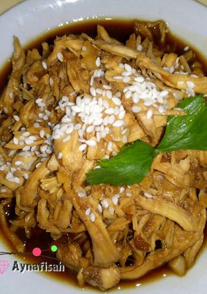 Foto resep Ayam Suwir Bumbu Kecap Wijen