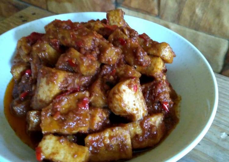 Tahu putih / china bumbu kacang