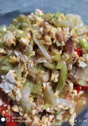 Foto resep Tumis kol campur telur