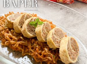 Foto resep BAPERmie aBc nAmpol PEdas dengan Rollade daging sapi 🔥🔥