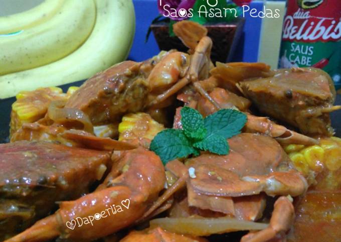 Resep #KEPITING SAOS ASAM PEDAS, Lezat Sekali