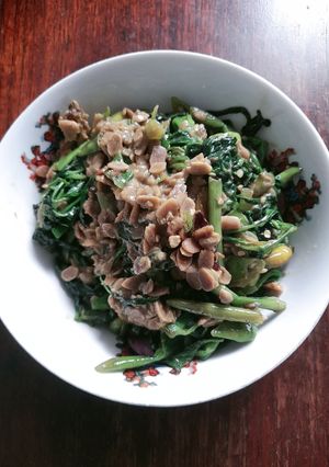 Foto resep Tumis kangkung tempe bosok/semangit