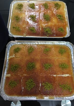 صورة لوصفة بسبوسه بالقشطه 💜