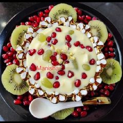 A picture of Creamy Fruits Custard.