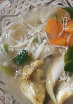 Foto resep Sup Ayam Enoki