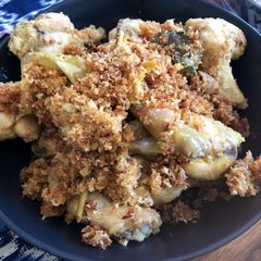 Ayam Goreng Serundeng (Fried Chicken w/ crispy coconut flakes) A picture of Ayam Goreng Serundeng (Fried Chicken w/ crispy coconut flakes).