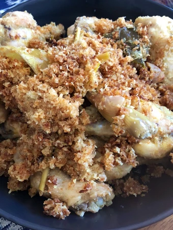 Simple Way Make Recipe Ayam Goreng Serundeng (Fried Chicken w/ crispy coconut flakes) that is Delicious, Delicious}