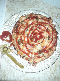 عکسی از دستور پیتزای مرغ