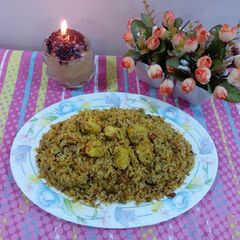 Veg paneer biryani A picture of Veg paneer biryani.