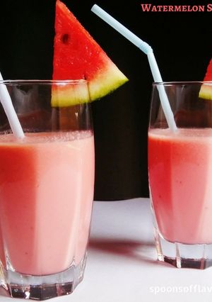 A picture of Watermelon Smoothie - Healthy and Delicious.
