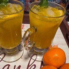 A picture of Orange Mojito Mocktail.