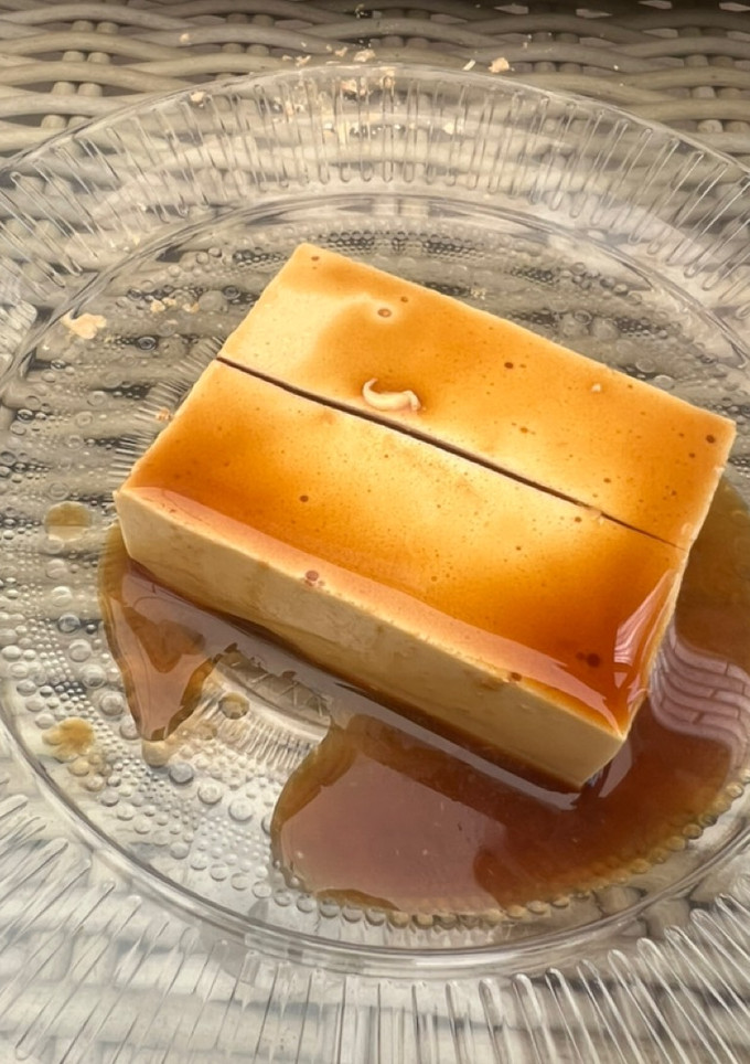 Una foto de Flan de café