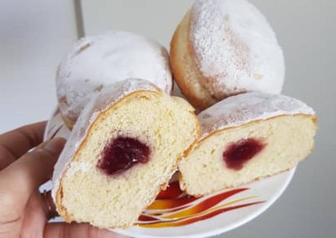 Recipe of Any-night-of-the-week Berliner (German Doughnuts)