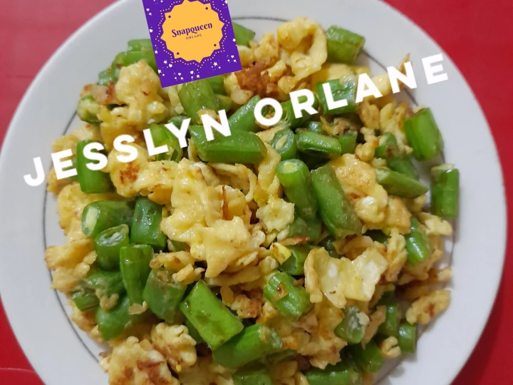 Cara Gampang Menyiapkan Resep Tumis buncis telur Jesslyn Orlane yang Bisa Manjain Lidah Anti Ribet, Lezat