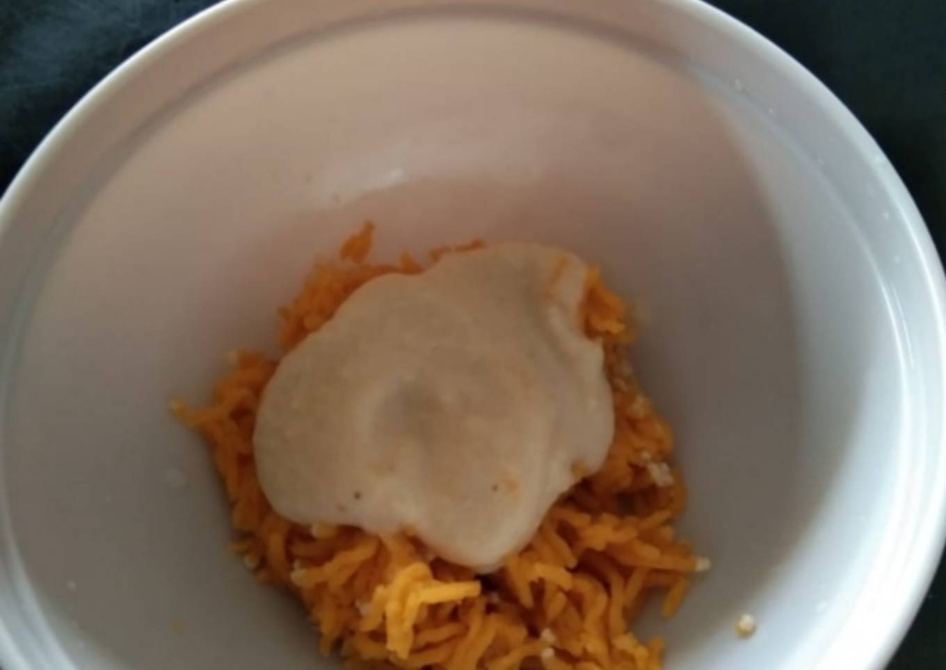 Mpasi 7bln. Bubur lembut ubi tempe