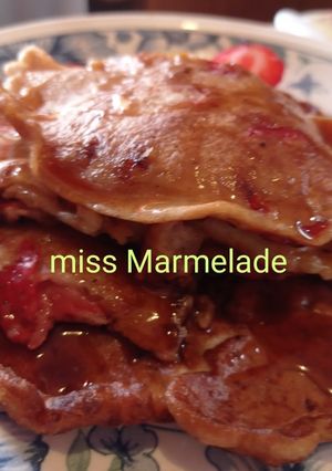 Φωτογραφία της συνταγής Pancakes με φράουλες 🥞🍓
