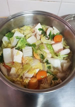 Foto resep Sukiyaki with Pork Bone soup