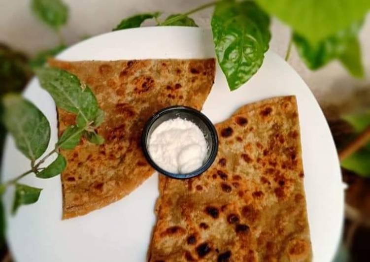 Recipe of Super Quick Homemade Saag Ka Paratha