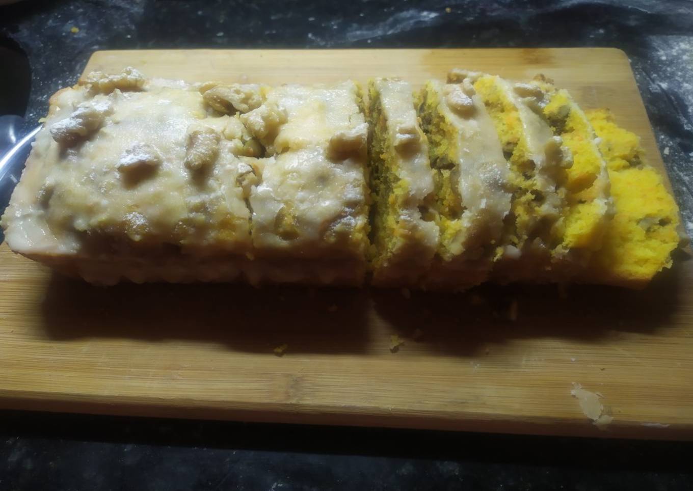 Budín de zanahoria y nuez