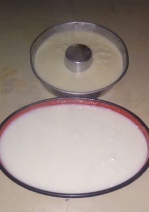 Una foto de Flan de maicena