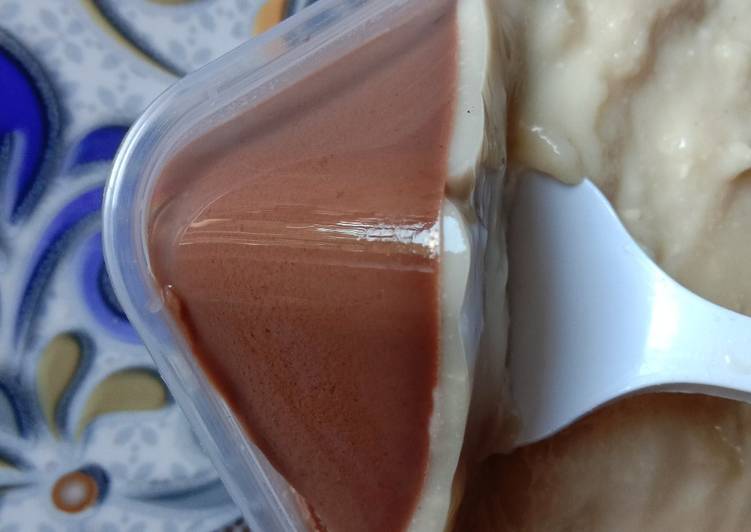 Puding Coklat Vanila Vla