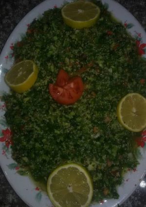 صورة لوصفة تبولة