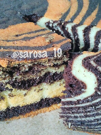 Cara Membuat Bolu Zebra Putih Telur Simpel