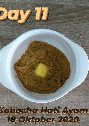 Foto resep Kabocha Hati Ayam mpasi menu lengkap 6 bulan