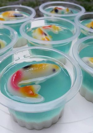 Foto resep Puding Koi