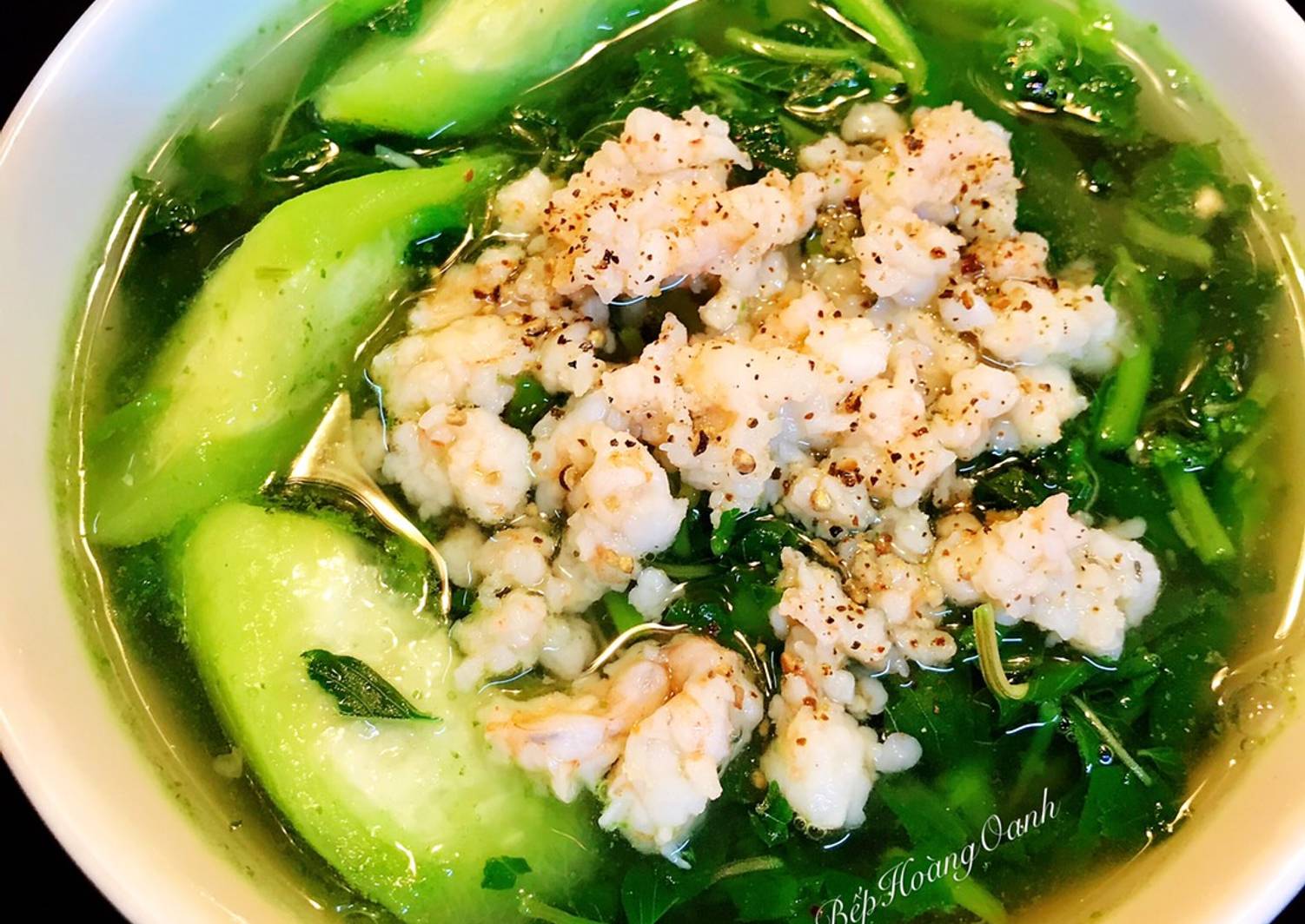 Cách Làm Món Canh Mồng Tơi+Rau Dền+Mướp Nấu Tôm của Hoàng Oanh - Cookpad