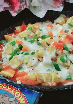 A picture of Pizza fries.