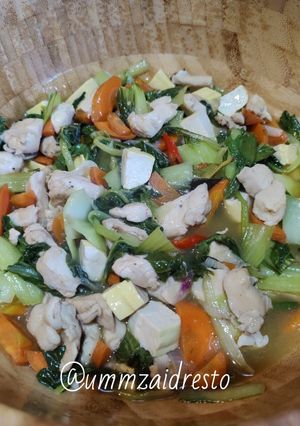 Foto resep Tumis Caisim Ayam & Tahu