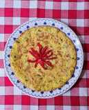 Tortilla de lunes con fideos del domingo 🤭 😅 Tortilla de spaghetti 🍝 Receta de aprovechamiento ♻