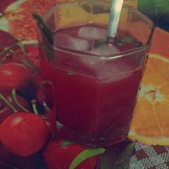 A picture of Watermelon mint healthy drink.