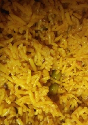 A picture of Peas pulao.