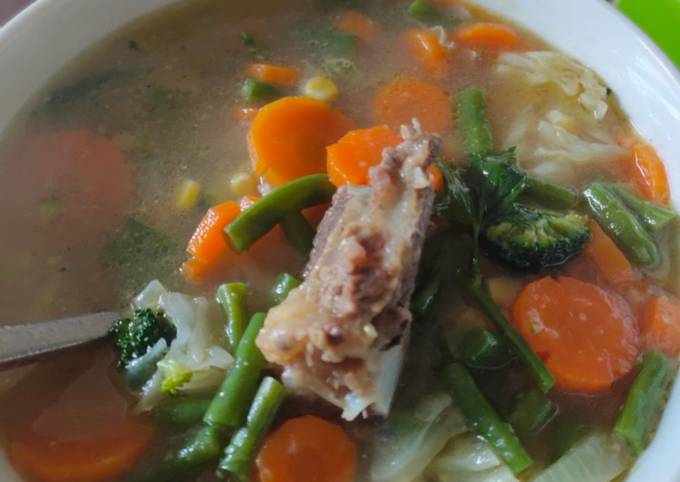 Resep #23 Sup Sayur Kaldu Sapi Yang Maknyuss